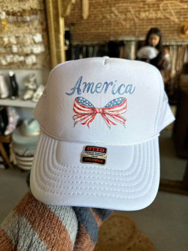 America Bow Trucker Hat Cap