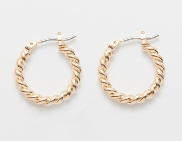 Swirl Hoop Earrings