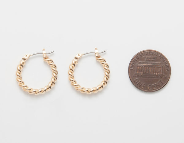 Swirl Hoop Earrings