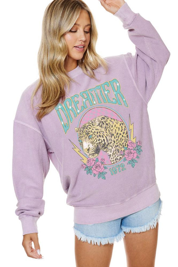 Dreamer Vintage Leopard Sweatshirt