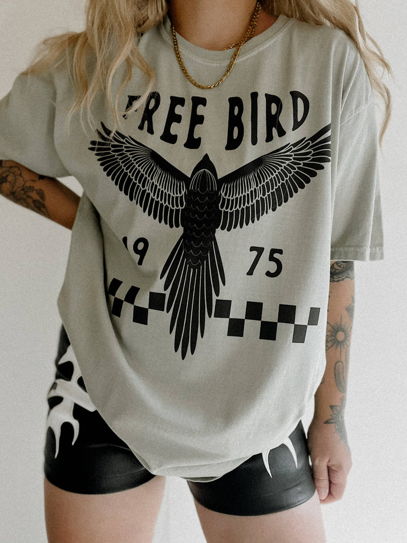 Freebird boho vintage trendy women’s tee - Sandstone (S-XL)