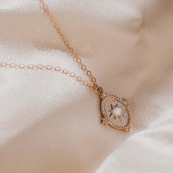 Portia Opal Necklace - Gold Filled
