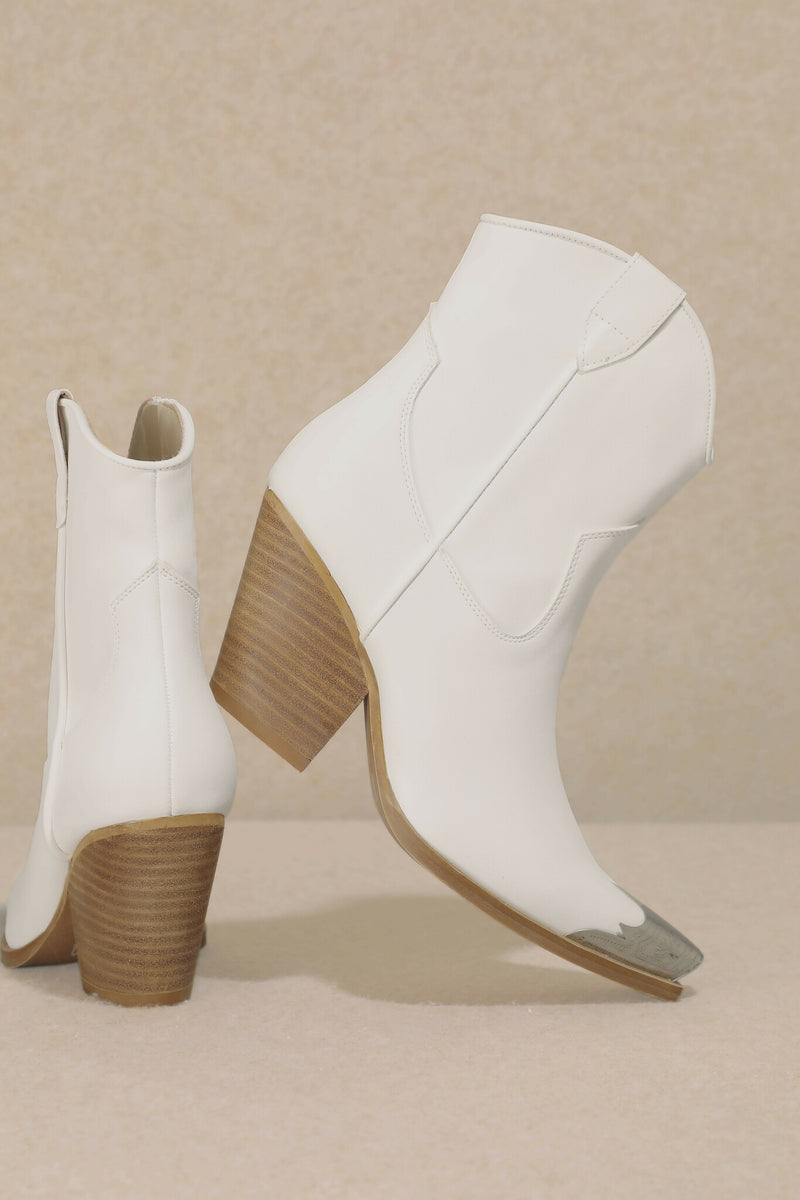 The Brayden Boot in White - MiiM Brand