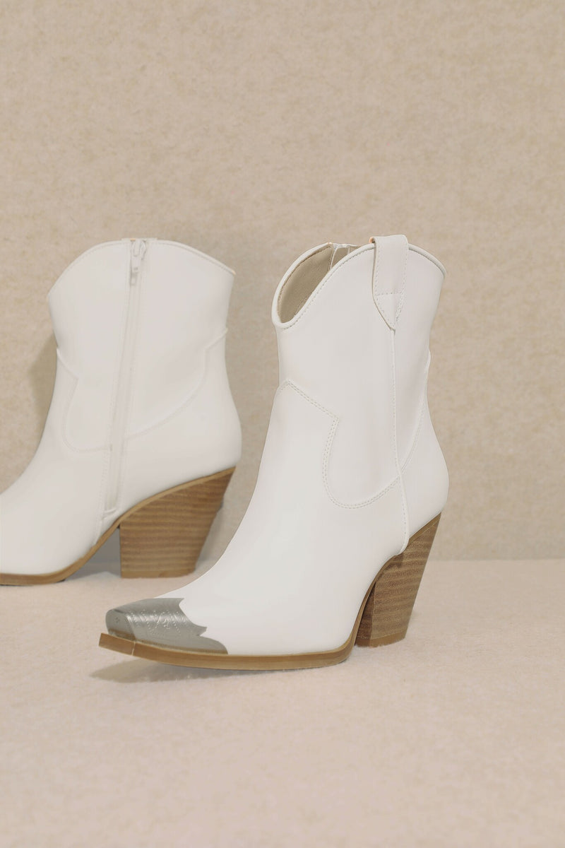 The Brayden Boot in White - MiiM Brand