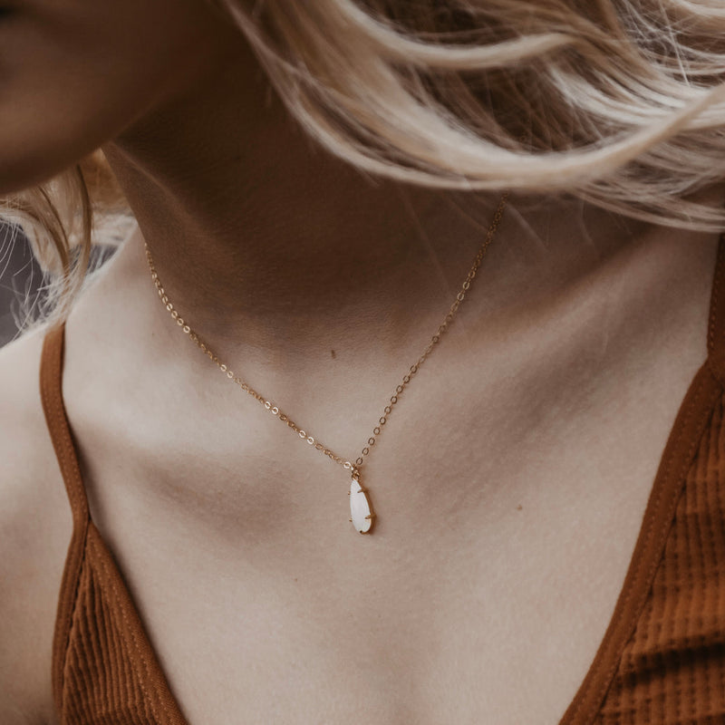 Drip Pendant Necklace - Gold Filled