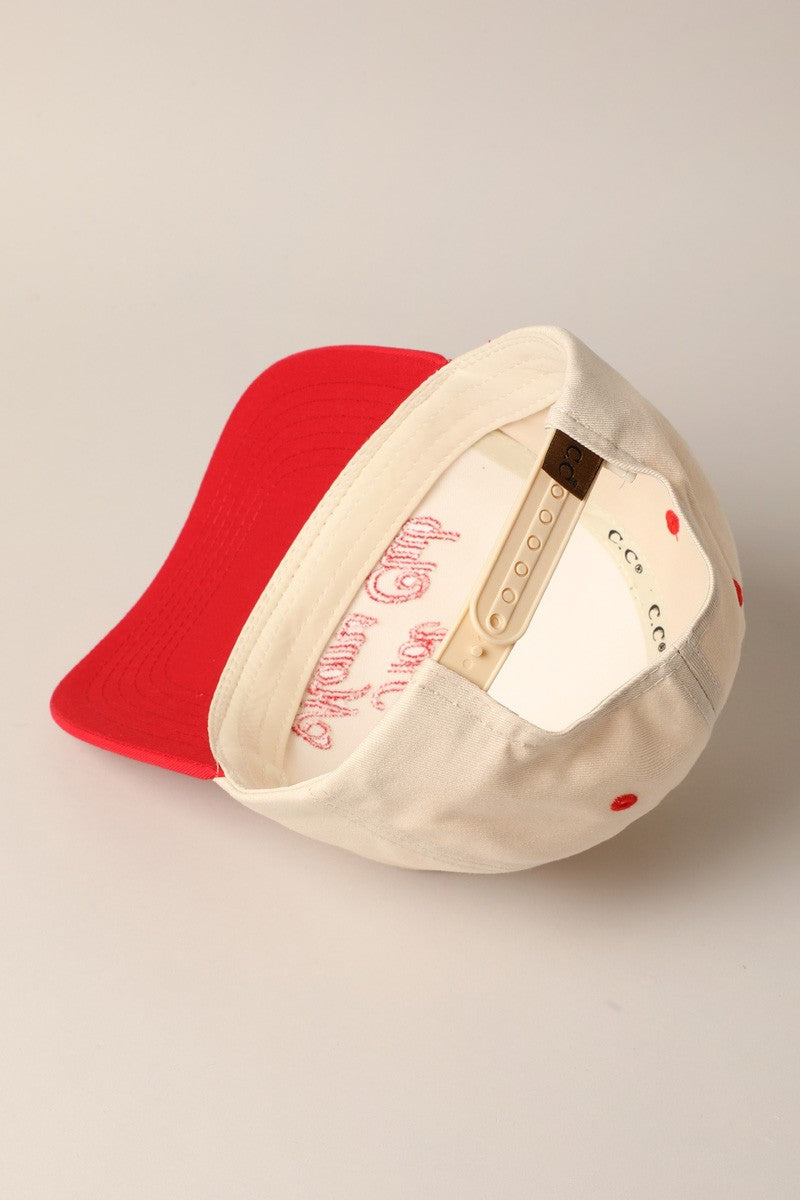 Hot Moms Club Trucker Baseball Cap in Red