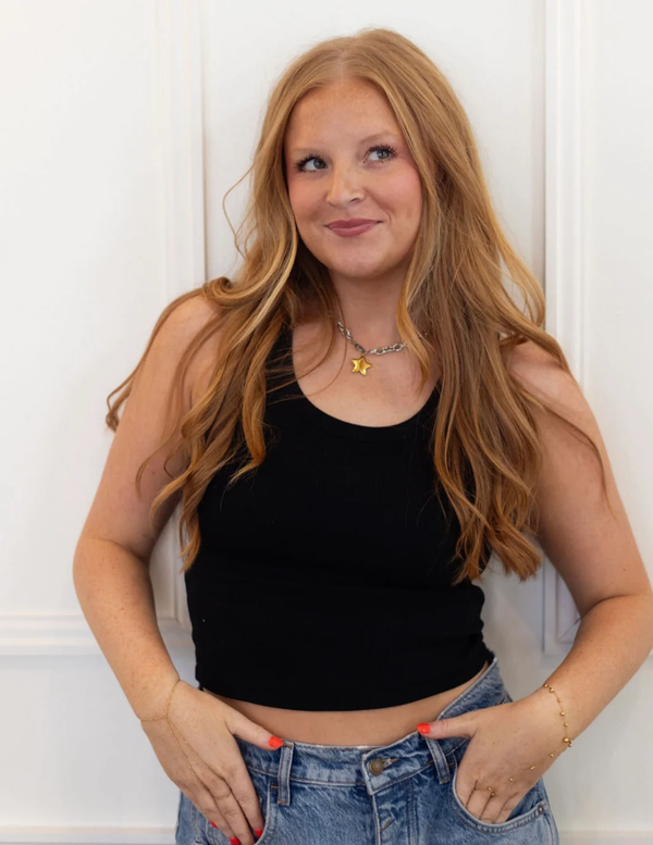 TWO TONED STAR NECKLACE - CHANSUTT PEARLS