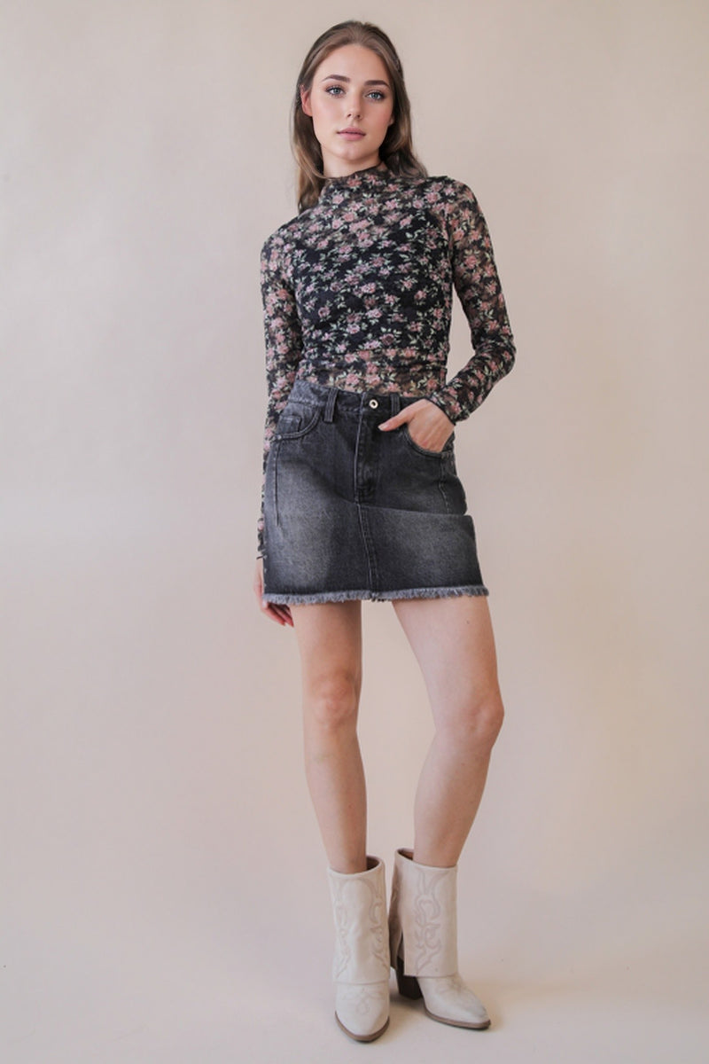 トップス Print Sheer High Neck ASOS DESIGN sheer mesh high neck top in zebra print | ASOS