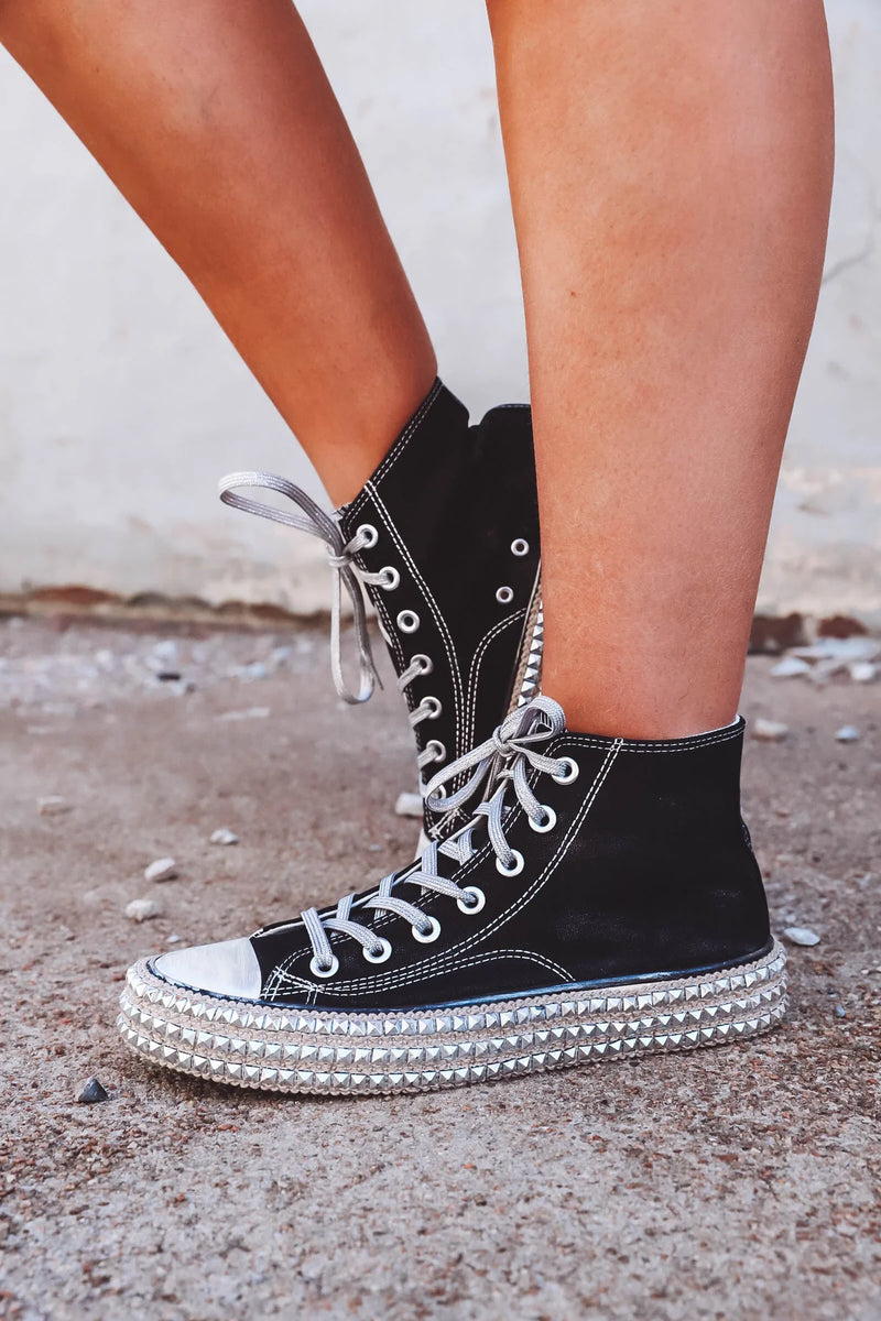 Chantel High Top Studded Sneaker