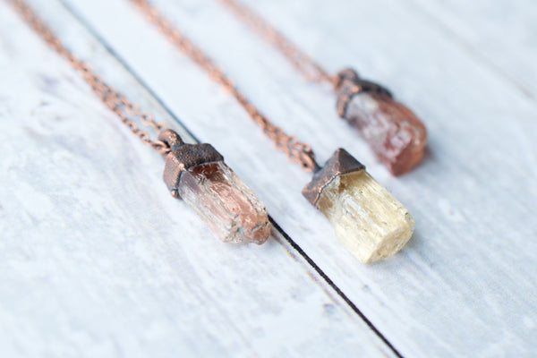 Topaz Electroformed Crystal Necklace - by HAWKHOUSE