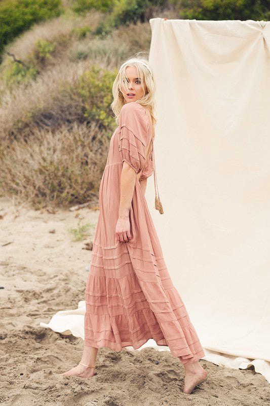 RESTOCK - Always Yours Maxi Dress in Clay