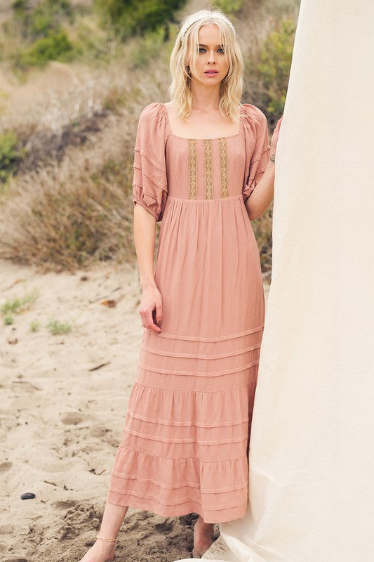 RESTOCK - Always Yours Maxi Dress in Clay