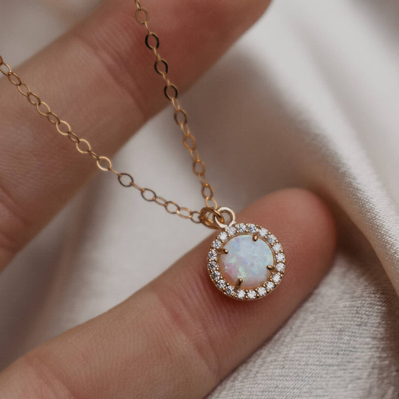 Prim Opal Necklace - Gold Filled