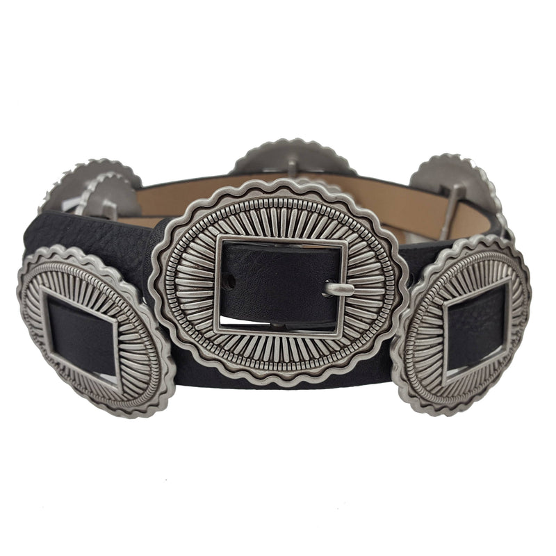 Western Style w. Full Conchos on the Belt - (S-XL sizes)