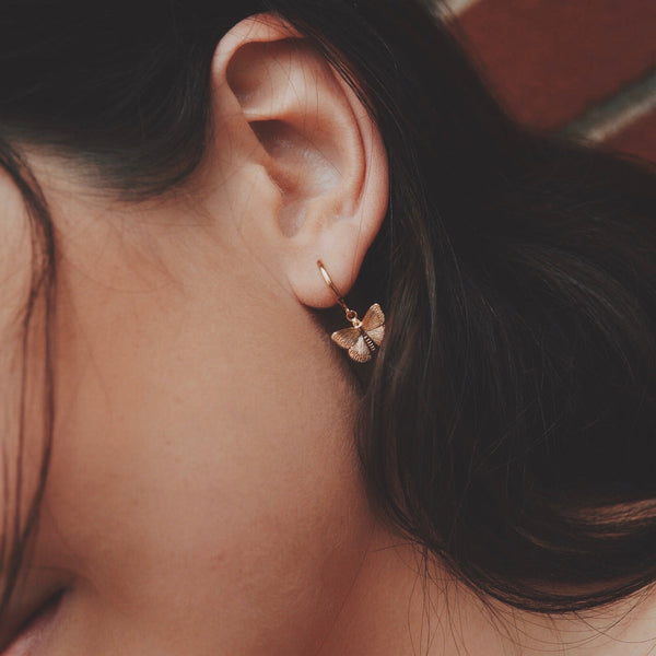 Alice Butterfly Earrings - Gold Plated
