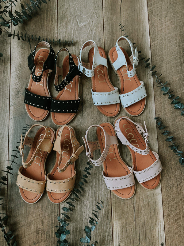 All of Your Love Studded Sandals - Final Sale